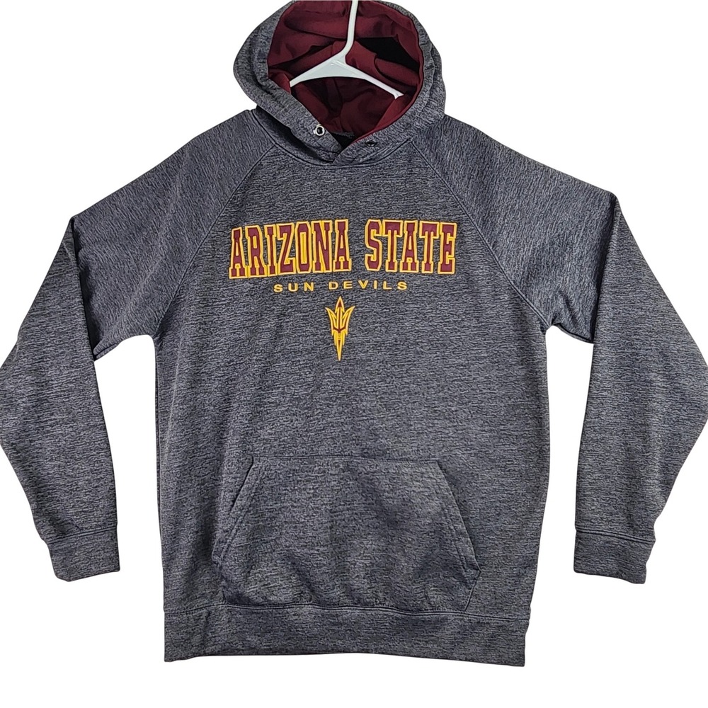 Arizona State Sun Devils Colosseum Hoodie ASU Pullover Mens Large Charcoal Gray